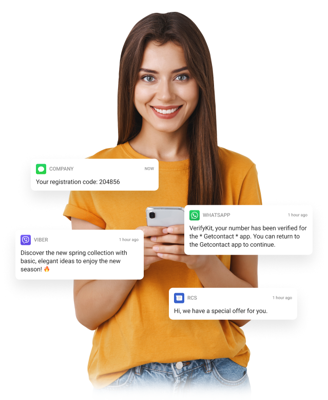 Easily interact with customers using popular communication channels